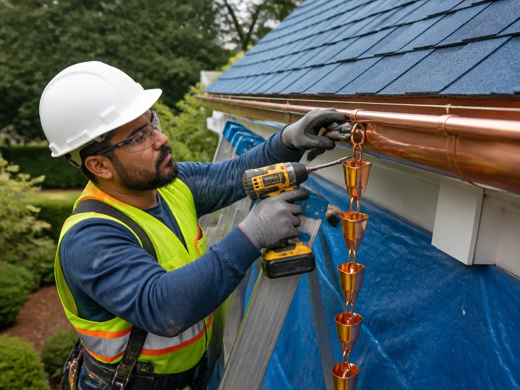 Rain Chain Installation