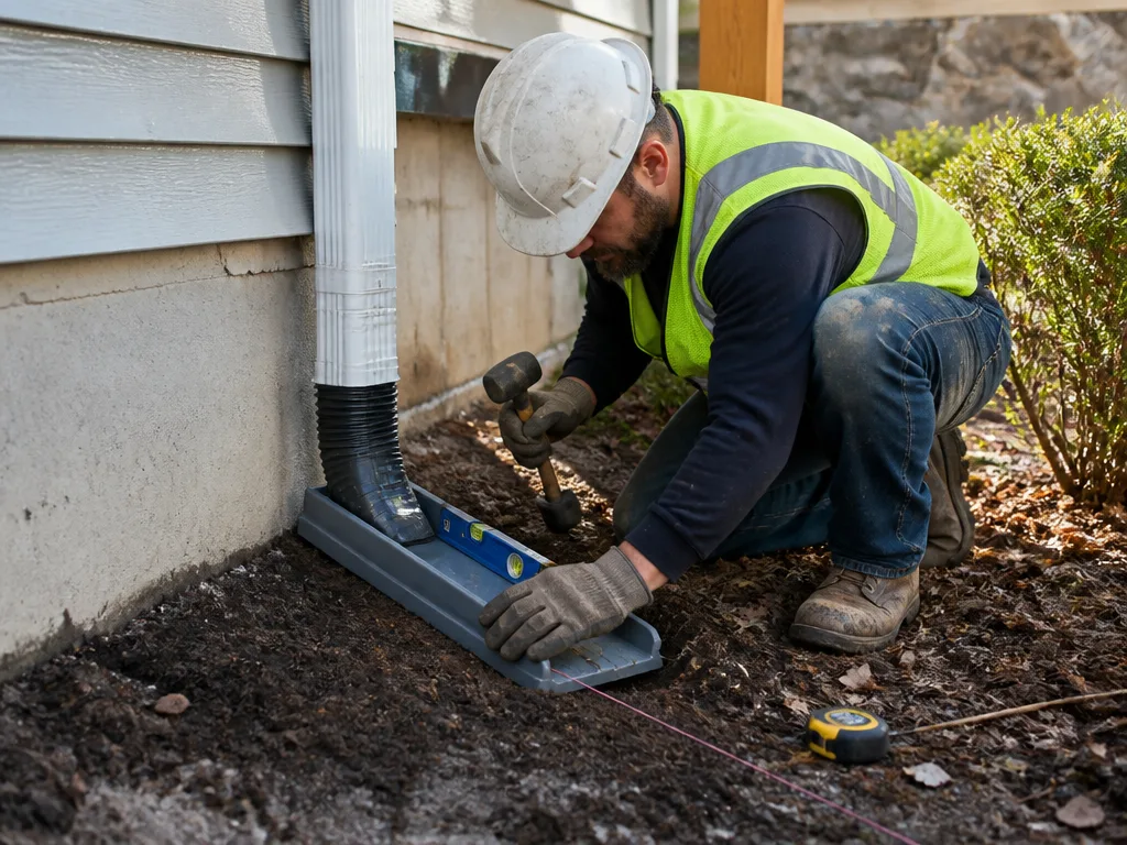 Splash Block Installation