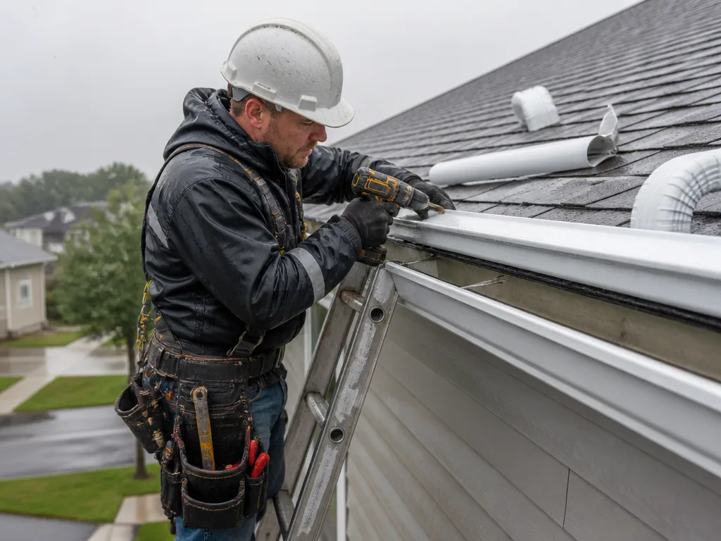 Vinyl Gutter Installation